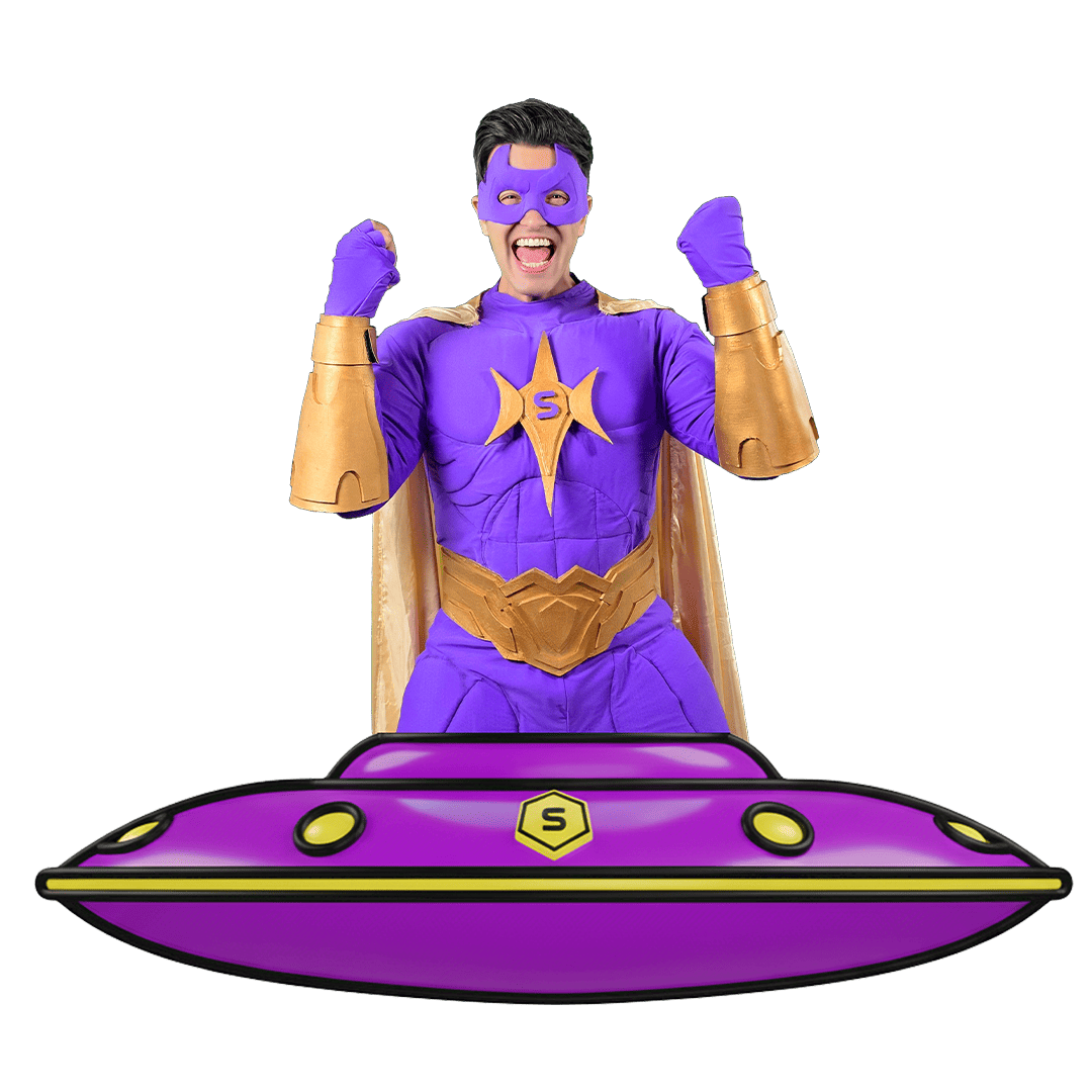 Supermax animador de Modo Fiesta Kids en acción